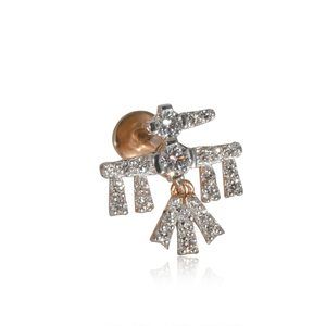 Kismet Mini Falcon Single Earring 14k Rose Gold 0.16 CTW